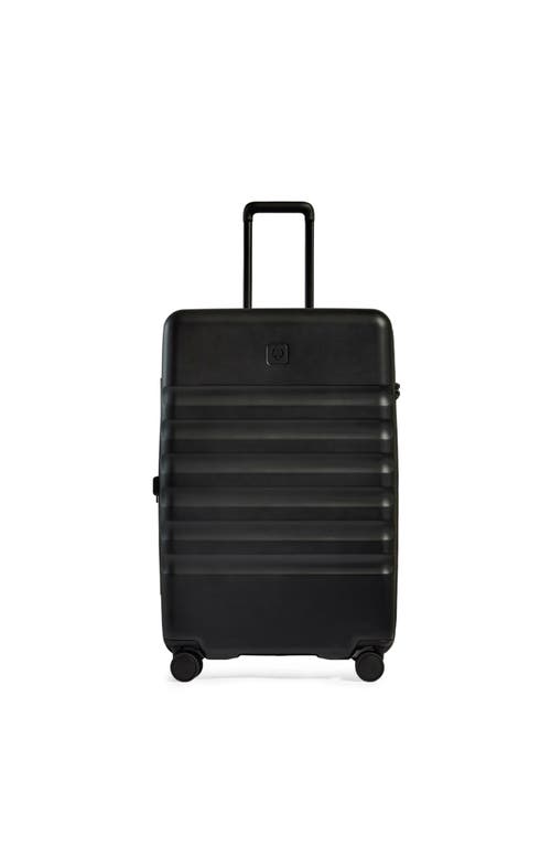 Antler Icon Stripe Large Suitcase In Black