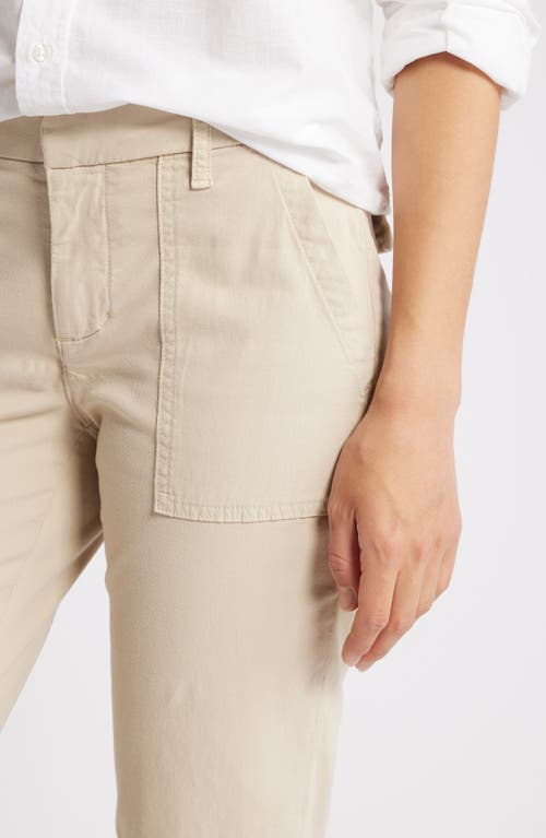 Shop Frank & Eileen Foxrock The Italian Stretch Cotton Utility Joggers In Khaki