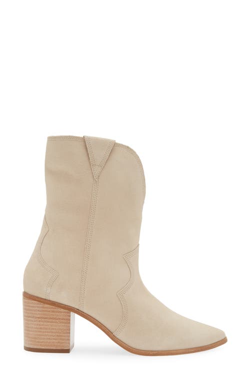 Kaanas Porto Pointed Toe Western Boot In Stone