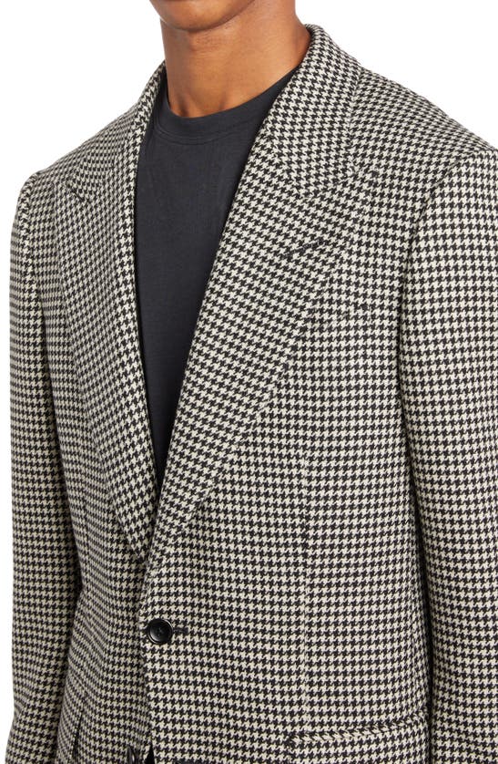 Tom Ford Houndstooth Wool And Cashmere-blend Blazer In Combo White & Black  | ModeSens
