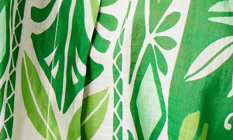 Shop Smythe Floral Print Top In Green Tile