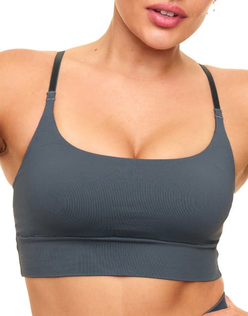 Shop Coolibrium The Contour Bralette Bra In Dark Grey