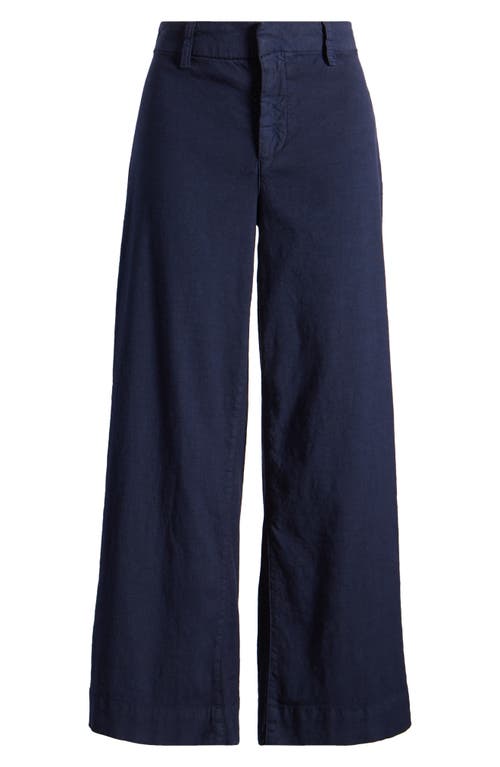 Shop Frank & Eileen Wexford Wide Leg Pants In Navy