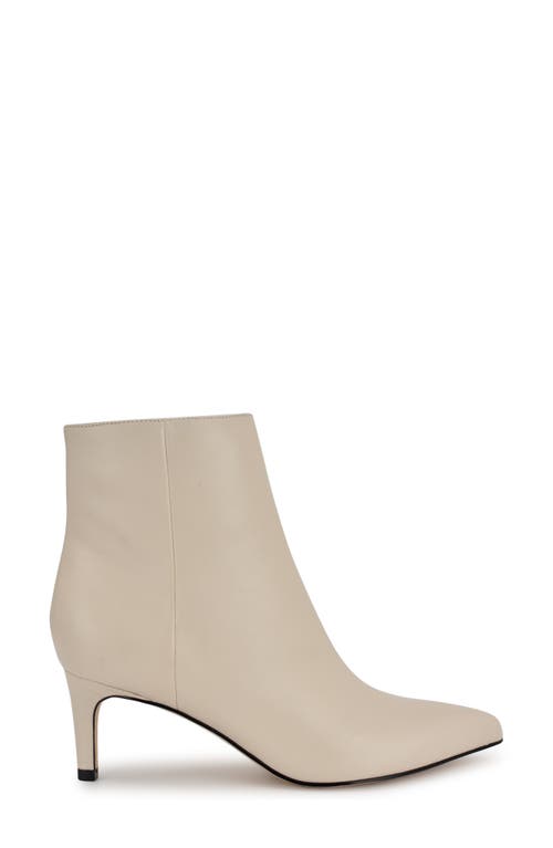 Shop Nine West Sheebra Pointed Toe Bootie In Ivory Leather