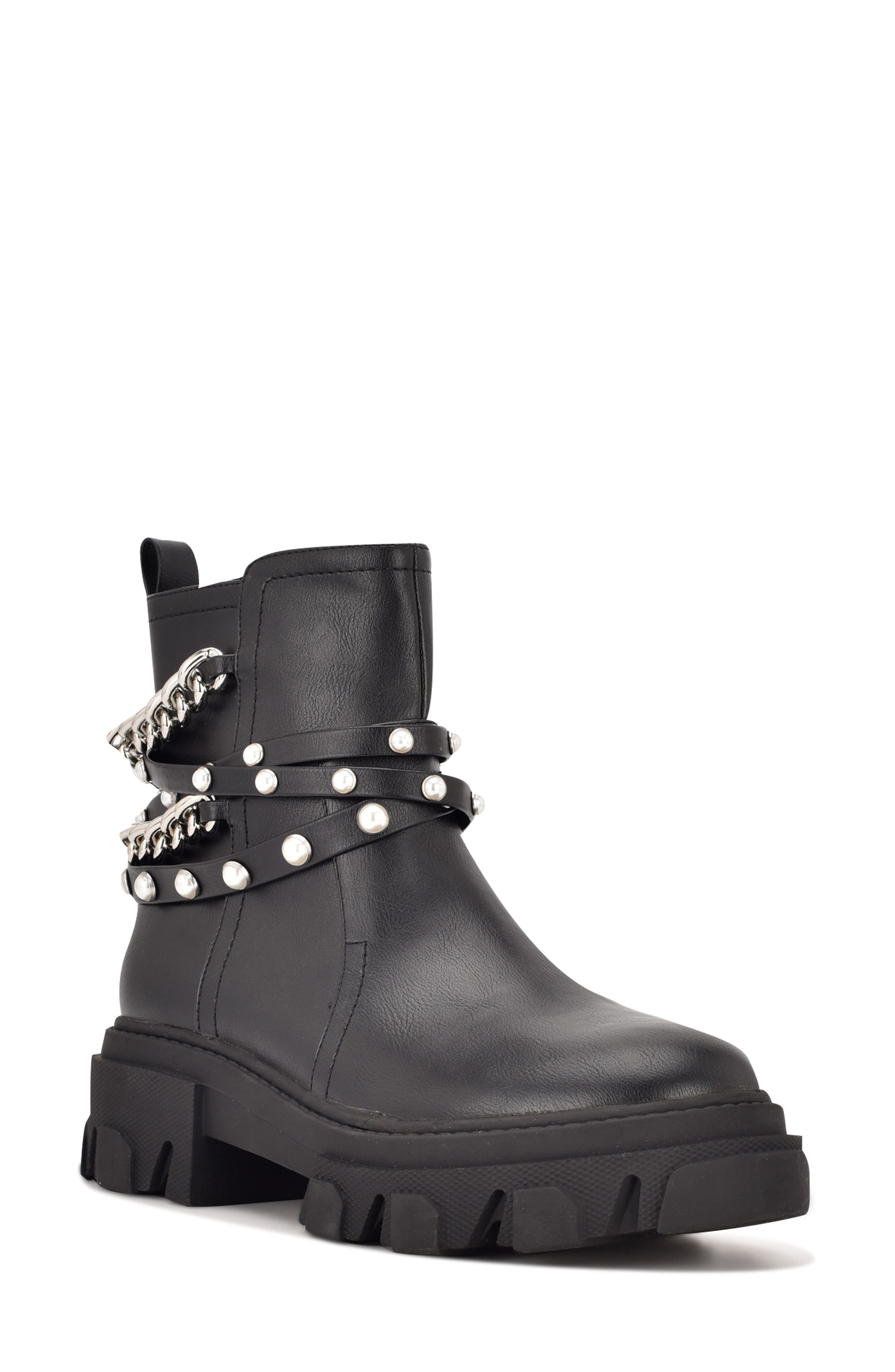 nine west quala women's combat boots