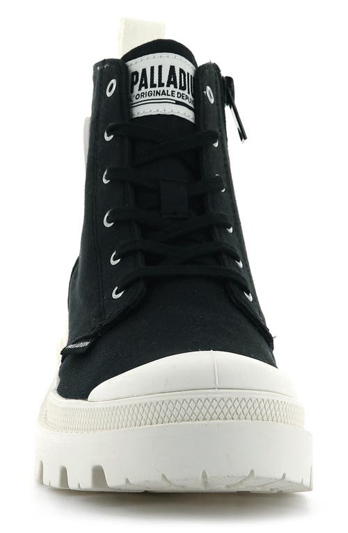 Palladium Pallabase Bootie In Black/marshmallow