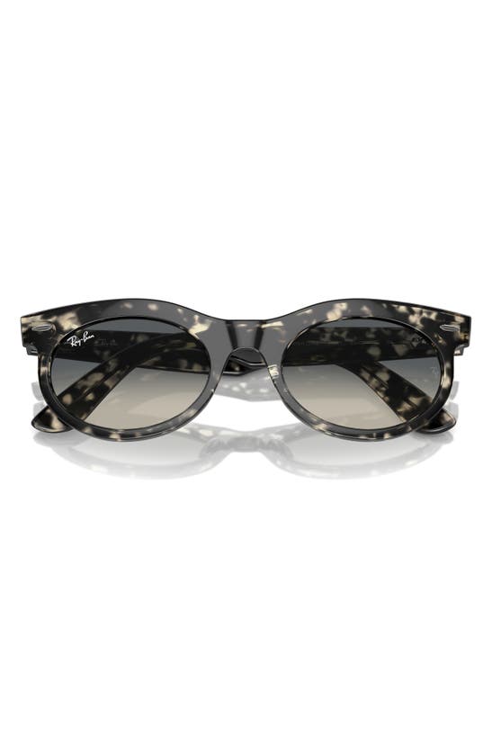 Shop Ray Ban Wayfarer 53mm Oval Sunglasses In Gunmetal Tort