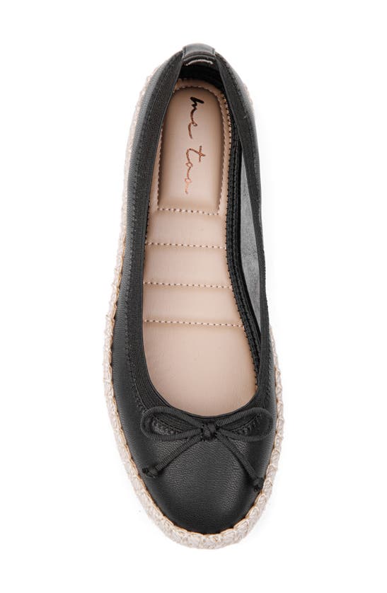 Shop Me Too Kinsley Espadrille Ballet Flat In Black Smooth