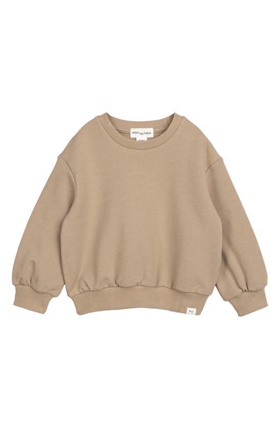Shop Miles The Label Girls' Sweatshirt - Baby In Sand