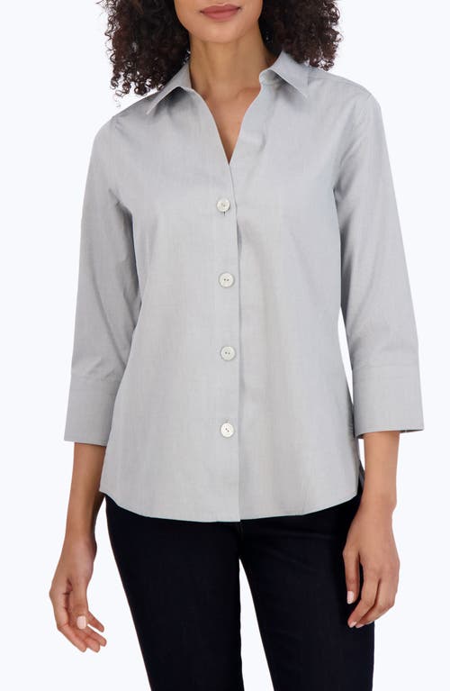 Foxcroft Paityn Non-Iron Cotton Shirt at Nordstrom,