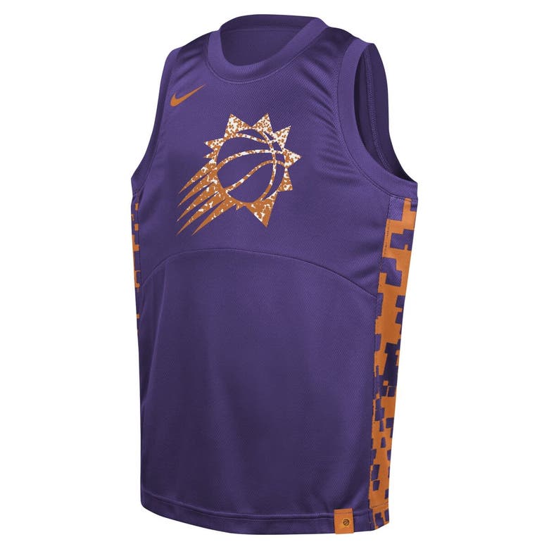 Shop Nike Youth   Purple Phoenix Suns Courtside Starting Five Team Jersey