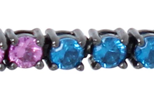 KURT GEIGER KURT GEIGER LONDON RAINBOW CUBIC ZIRCONIA LINEAR DROP EARRINGS
