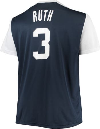 PROFILE Men's Babe Ruth Navy/White New York Yankees Cooperstown Collection  Replica Player Jersey
