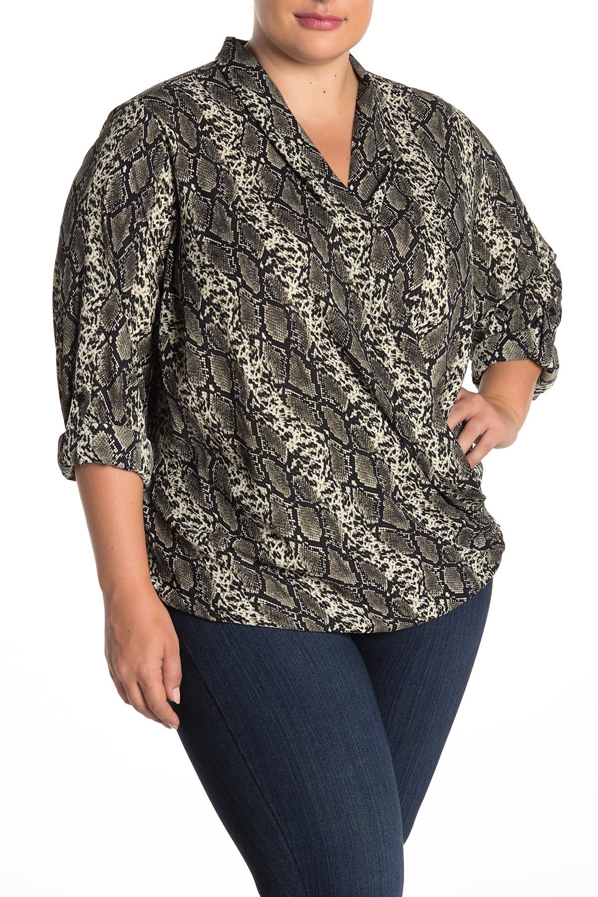 pleione wrap blouse