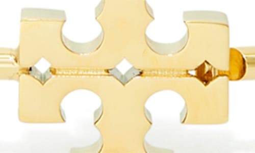 Tory Burch Eleanor Hinged Cuff Bracelet In Tory Gold