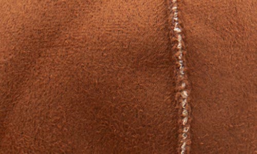 Surell Faux Fur Trim Beanie In Chestnut