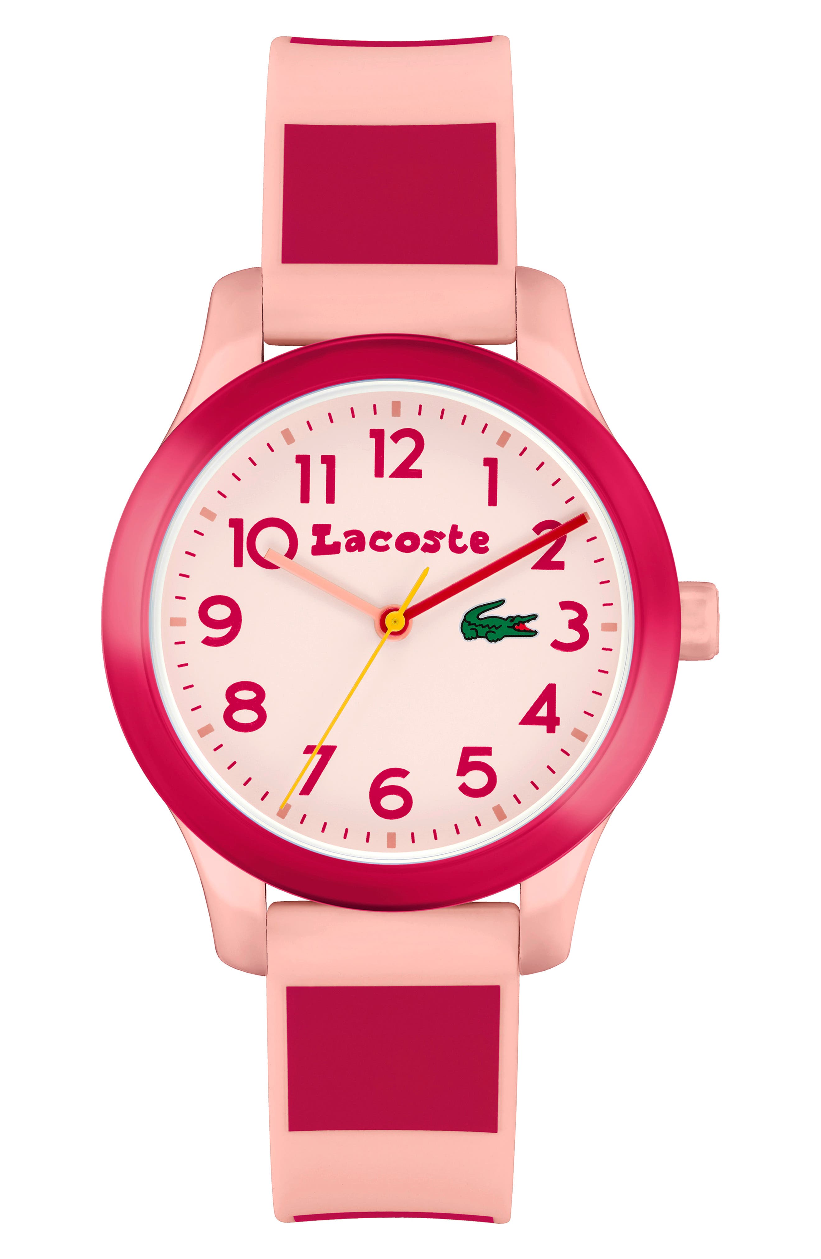 lacoste watch women pink