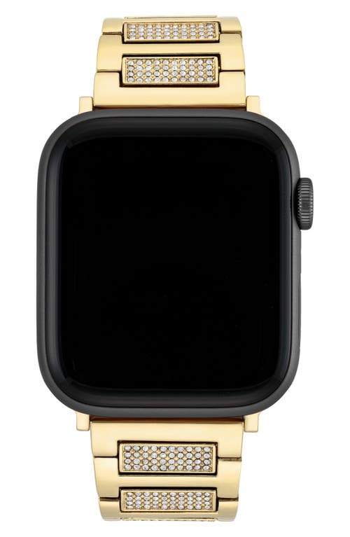 Anne Klein 20mm Apple Watch® Crystal Link Bracelet Watchband in Gold-Tone