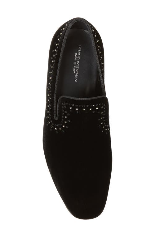 Shop Stuart Weitzman Premiere Party Loafer In Black/black Multi