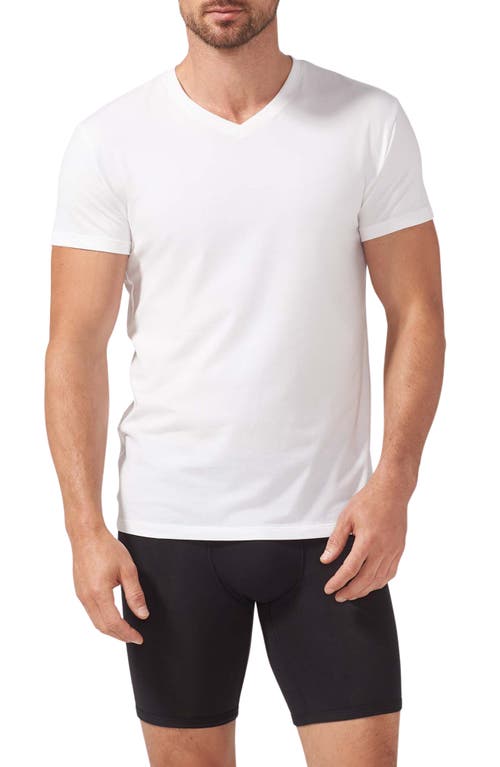 Tommy John 2-Pack Cool Cotton Slim Fit V-Neck T-Shirts White Double at Nordstrom,