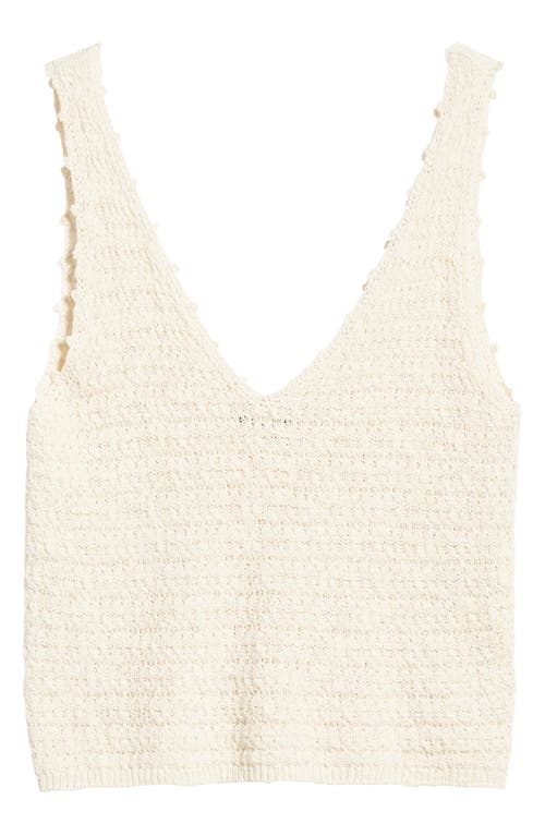 Shop Rails Matilde V-neck Sweater Tank In Oat