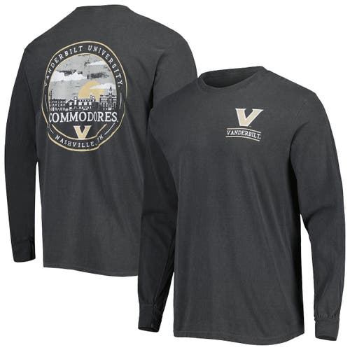 IMAGE ONE Men's Black Vanderbilt Commodores Circle Campus Scene Long Sleeve T-Shirt