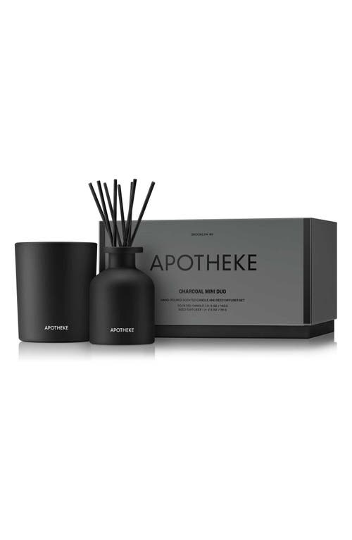 APOTHEKE Charcoal Candle & Diffuser Set USD $58 Value in Black