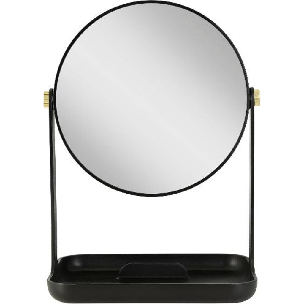 Zadro Back-to-school Makeup Mirror With Accessory Tray & Phone Holder In Black