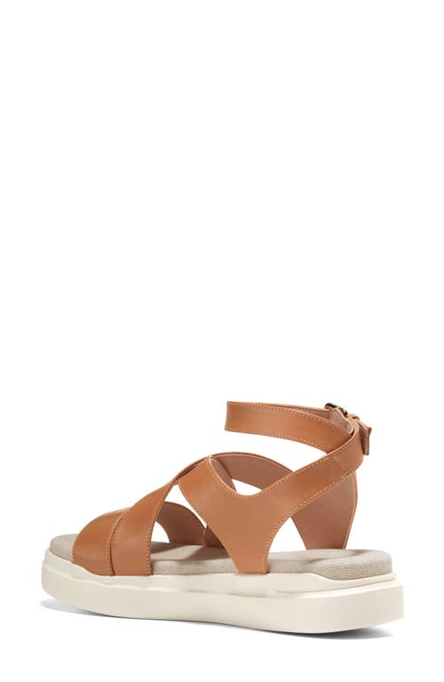 Shop Cole Haan Grandpro Rally Castine Platform Sandal In Pecan/ivory