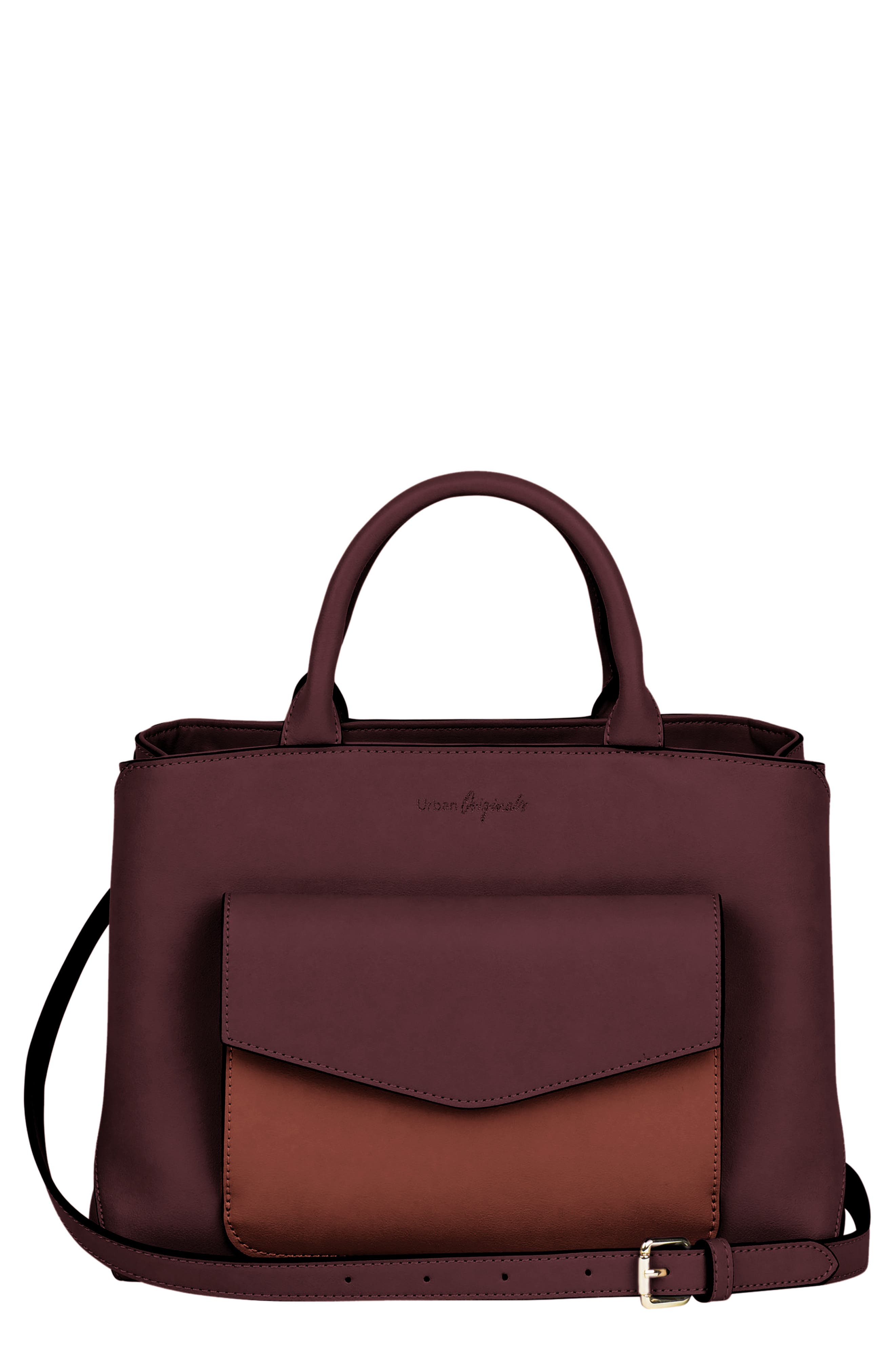 vegan leather satchel