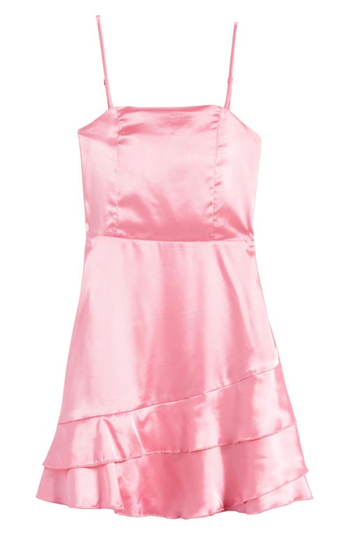 Ava & Yelly Kids' Ruffle Satin Dress at Nordstrom,