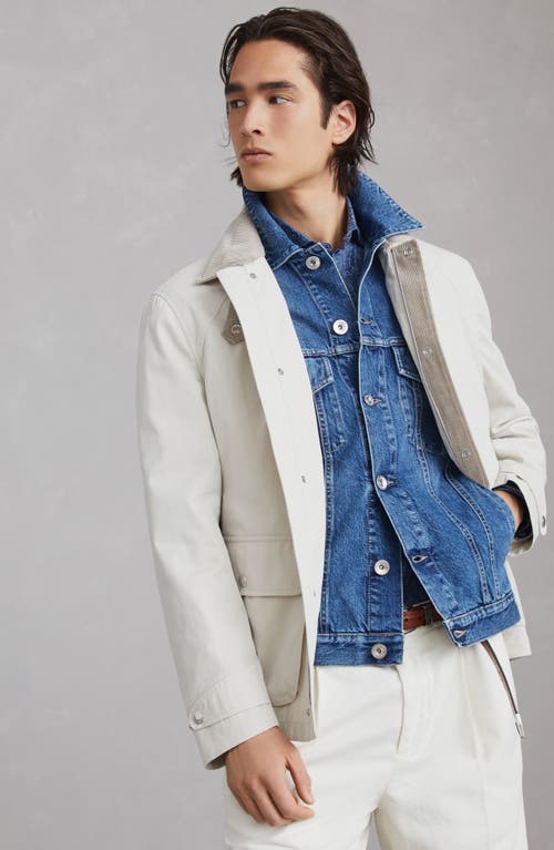 Shop Brunello Cucinelli Field Jacket In Chalk