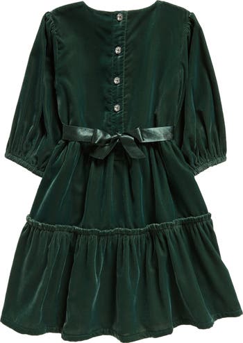 Nordstrom green cheap velvet dress