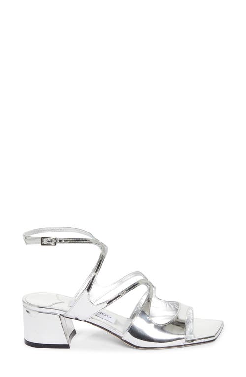 Shop Jimmy Choo Azilia Ankle Strap Sandal In Silver