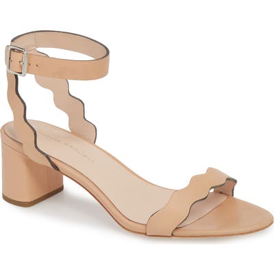 Loeffler Randall Emi Scalloped Sandal, Beige