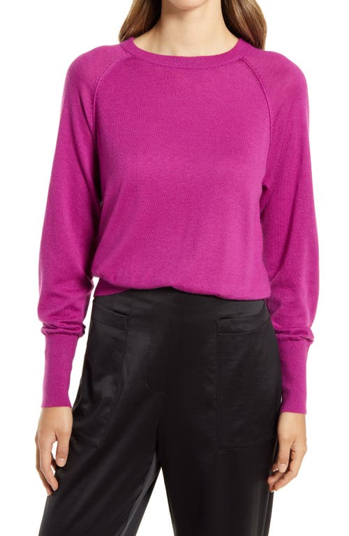 Halogen(R) Cozy Sweater in Purple Clover