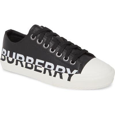 Burberry Larkhall Logo Low Top Sneaker, Black