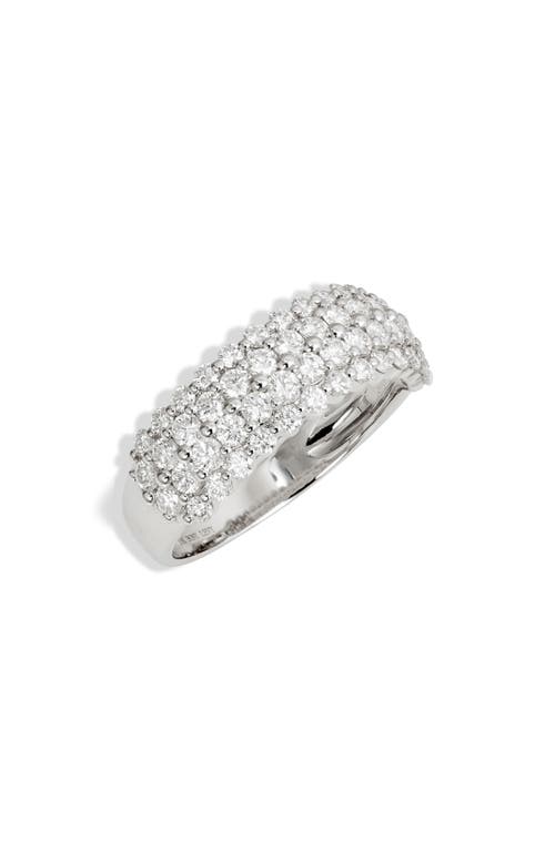 Bony Levy Audrey Wide Pavé Statement Band In White Gold/diamond