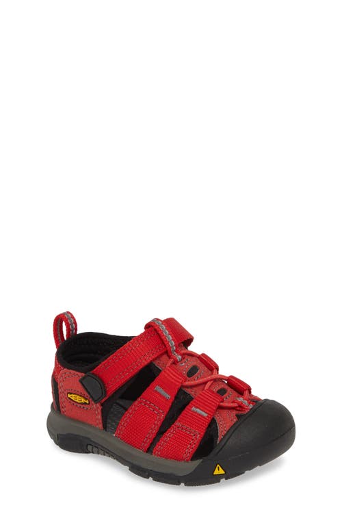 Keen Kids' Newport H2 Water Friendly Sandal In Ribbon Red/gargoyle