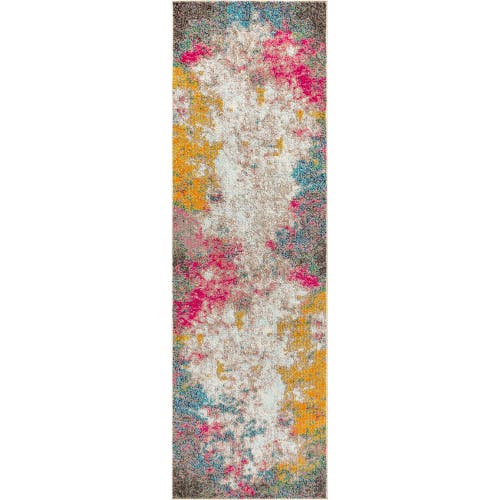 Jonathan Y Contemporary Pop Modern Abstract Area Rug In Yellow/multi