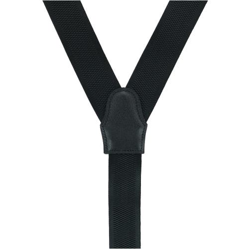 Trafalgar Big & Tall Classic Stretch Button End Suspenders In Black