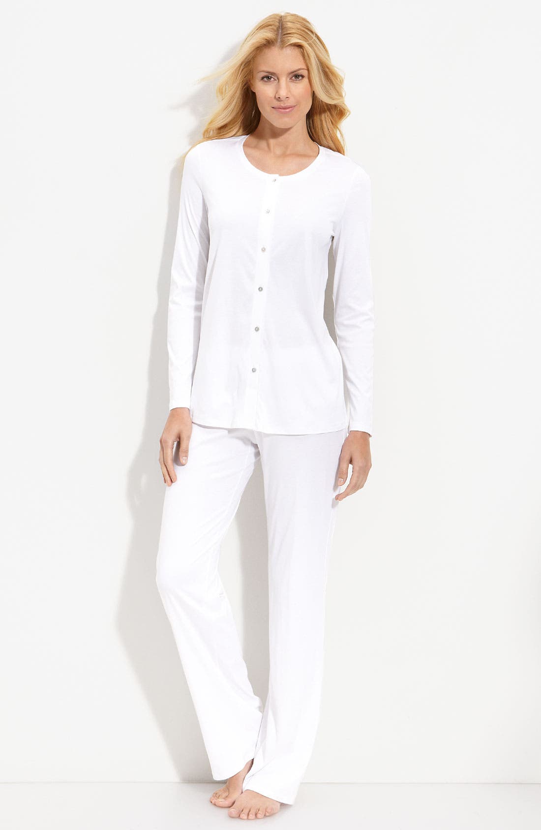 Hanro Button Front Pajamas Nordstrom