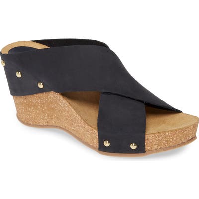 Carvela Comfort Wedge Slide Sandal, Blue