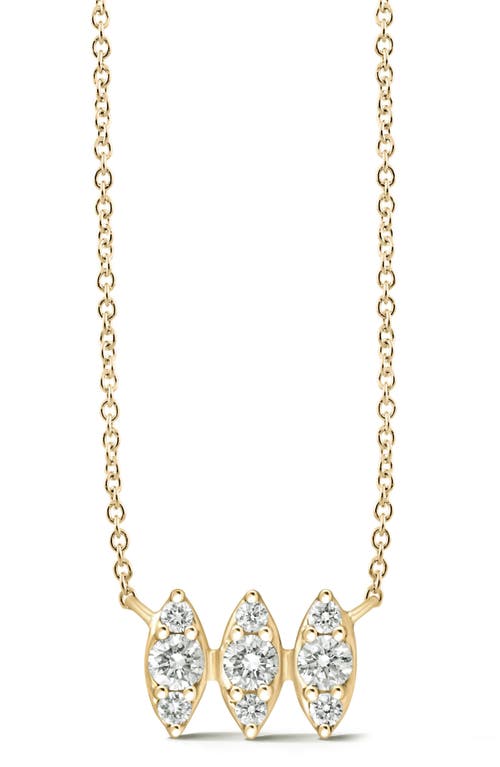 Sophia Ryan Diamond Marquise Pendant Necklace in Yellow Gold/Diamond