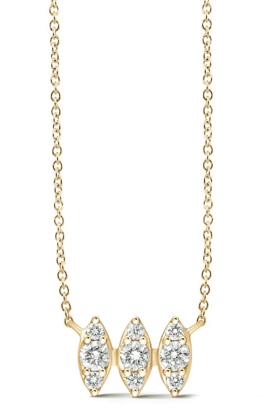 Shop Dana Rebecca Designs Sophia Ryan Diamond Marquise Pendant Necklace In Yellow Gold/ Diamond