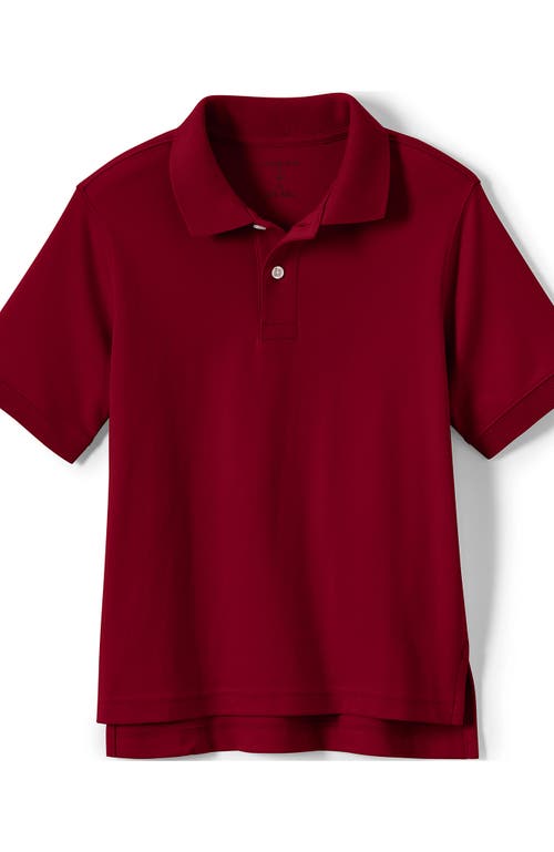 LANDS' END LANDS' END SCHOOL UNIFORM KIDS SHORT SLEEVE INTERLOCK POLO SHIRT 