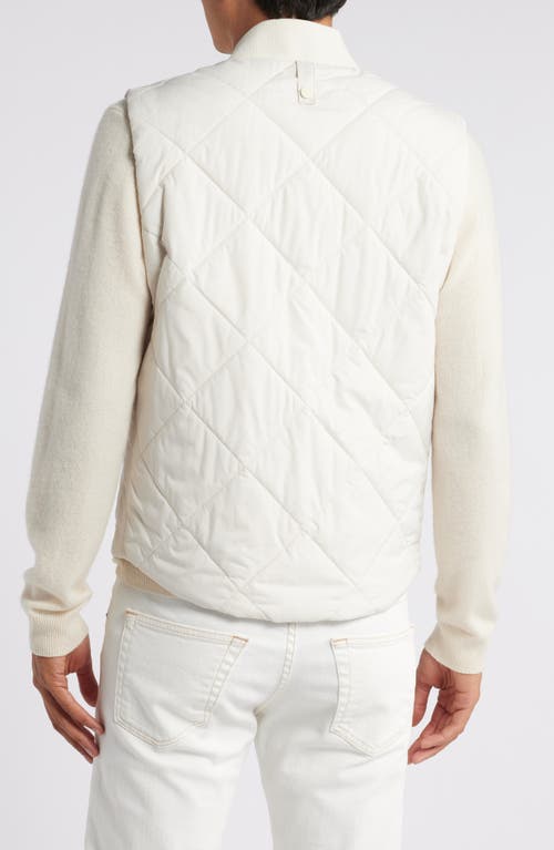 Shop Hugo Boss Boss Canopus Quilted Vest In Open White