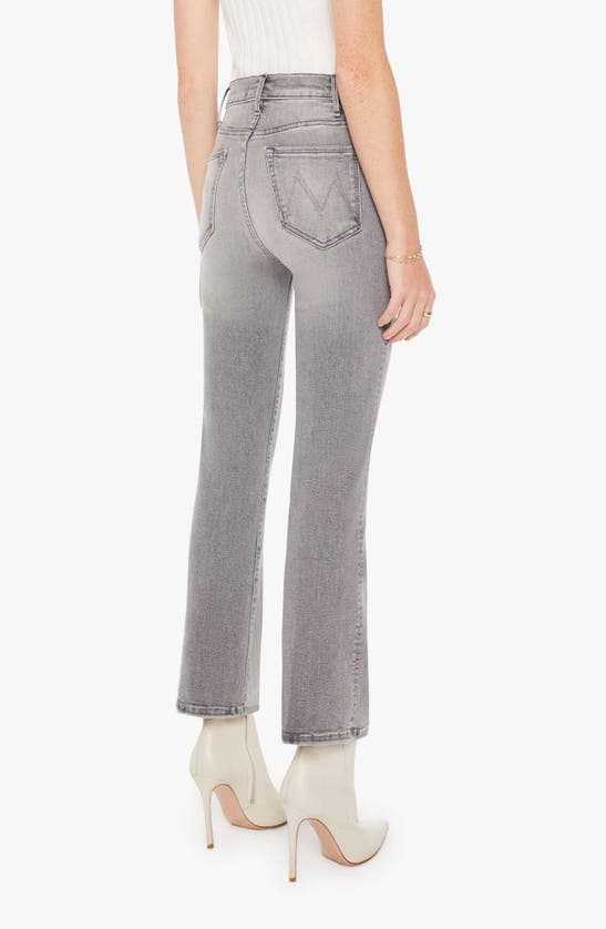 Shop Mother The Hustler High Waist Ankle Bootcut Jeans In Barely There