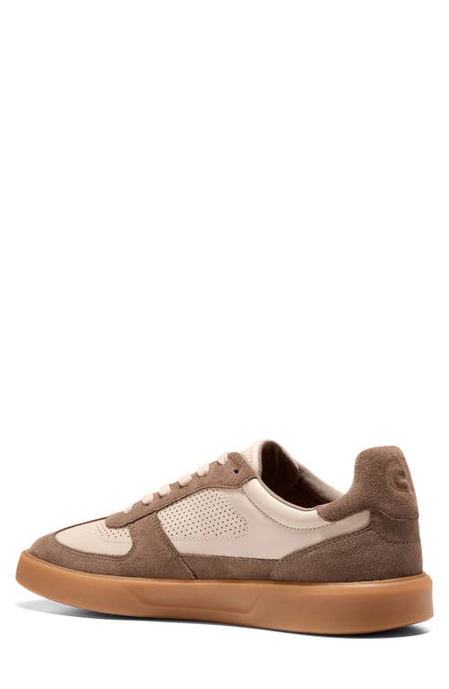 Cole Haan Grand Crosscourt Downtown Sneaker In Ivory/ch Dk Cuoio