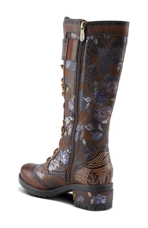 L'artiste By Spring Step Kisha Boss Boot In Brown Multi